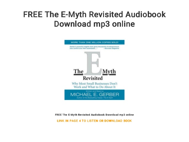 The e myth revisited free download torrent